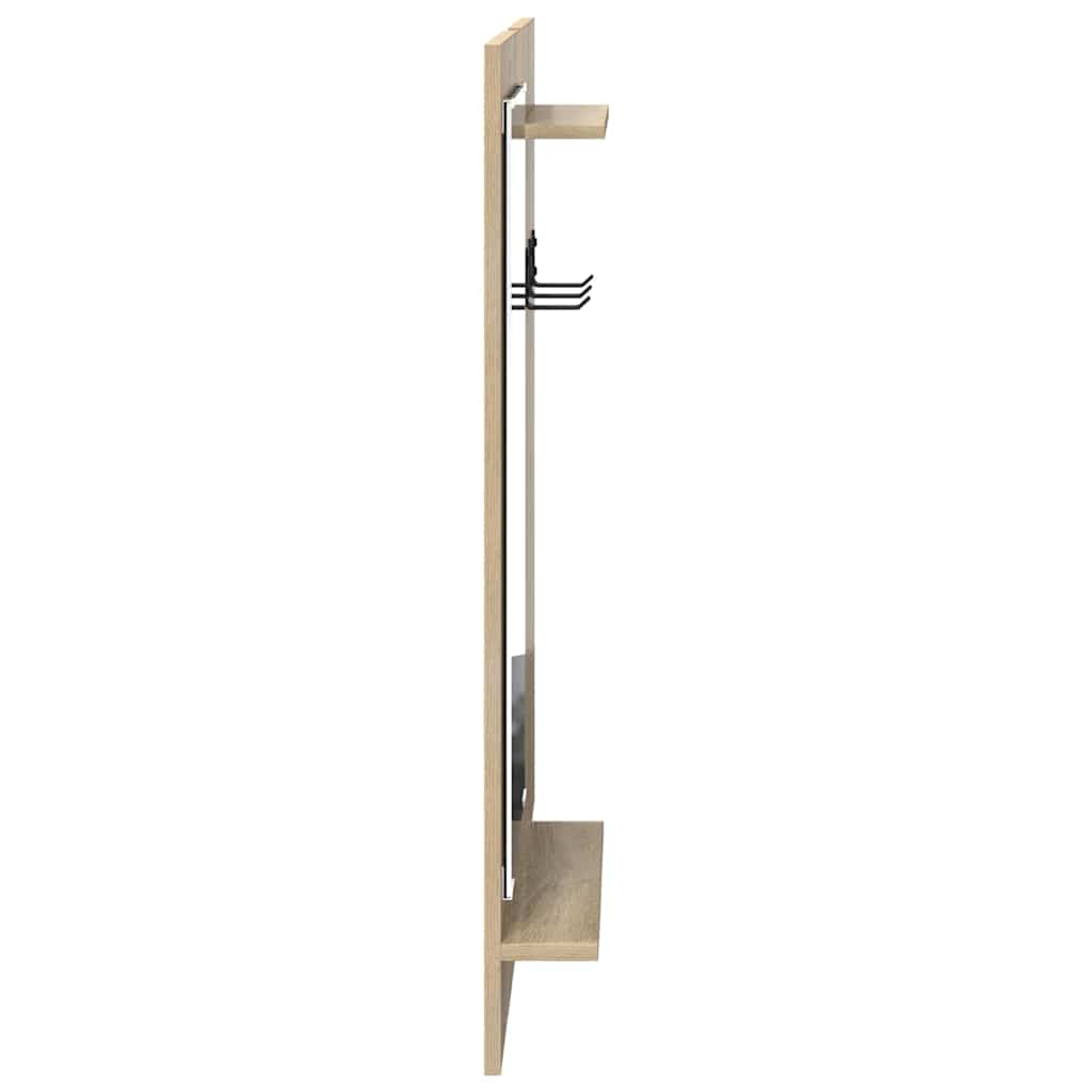 Porte-manteau mural avec étagère Chêne sonoma 70 x 10 x 90 cm