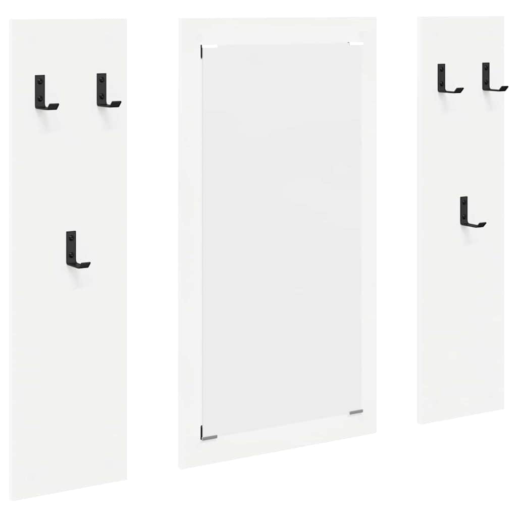 Porte-manteau mural Blanc 96 x 1,5 x 90 cm Bois d'ingénierie