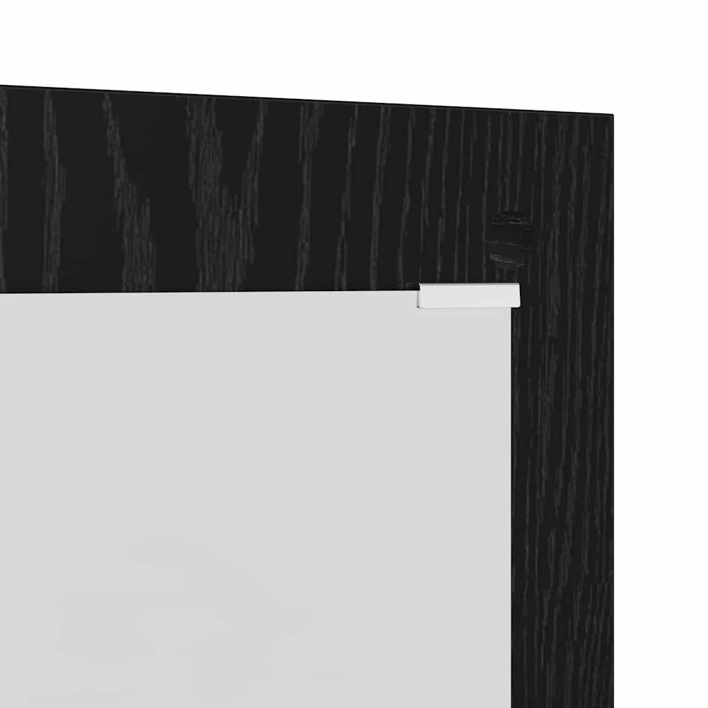Porte-manteau mural Montage mural Chêne noir 96 x 1,5 x 90 cm