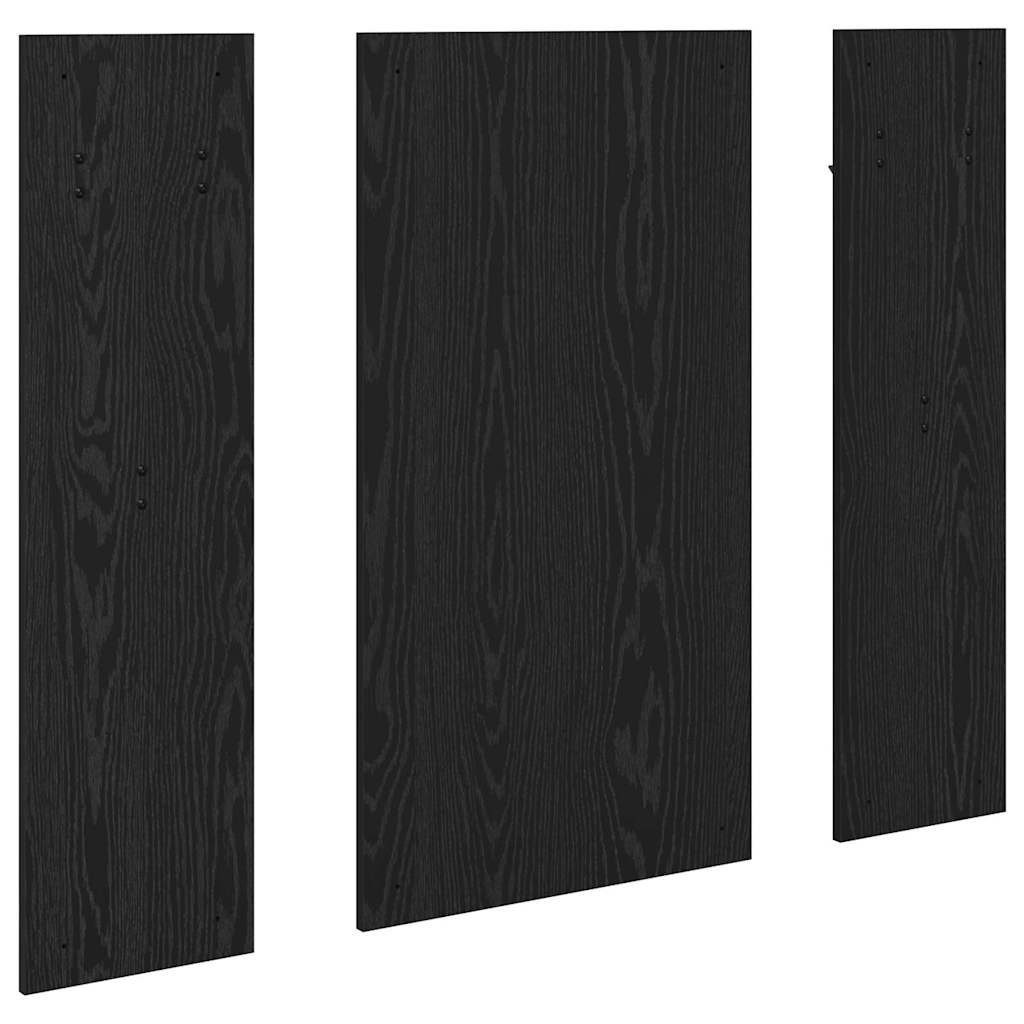Porte-manteau mural Montage mural Chêne noir 96 x 1,5 x 90 cm
