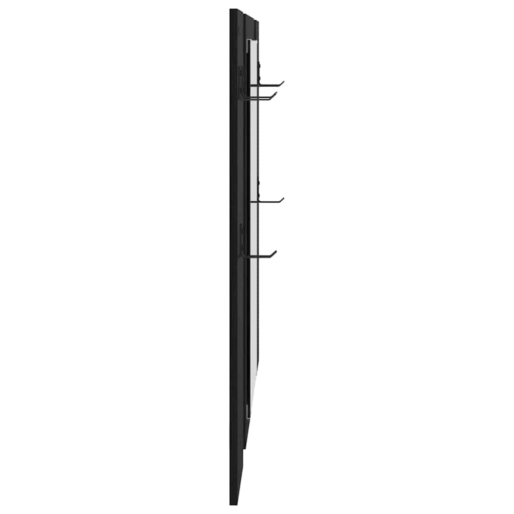 Porte-manteau mural Montage mural Chêne noir 96 x 1,5 x 90 cm