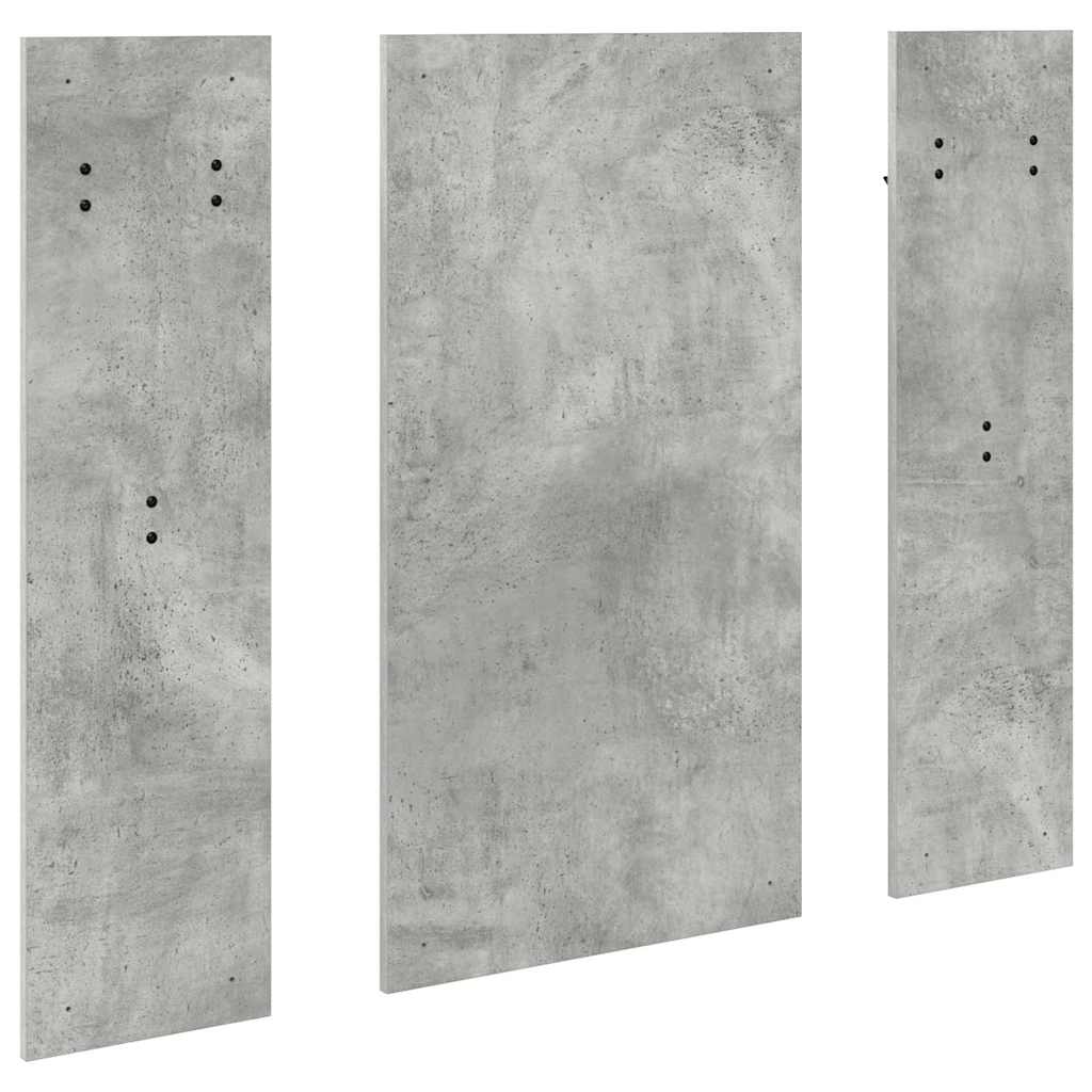 Porte-manteau mural Montage mural Gris béton 96 x 1,5 x 90 cm
