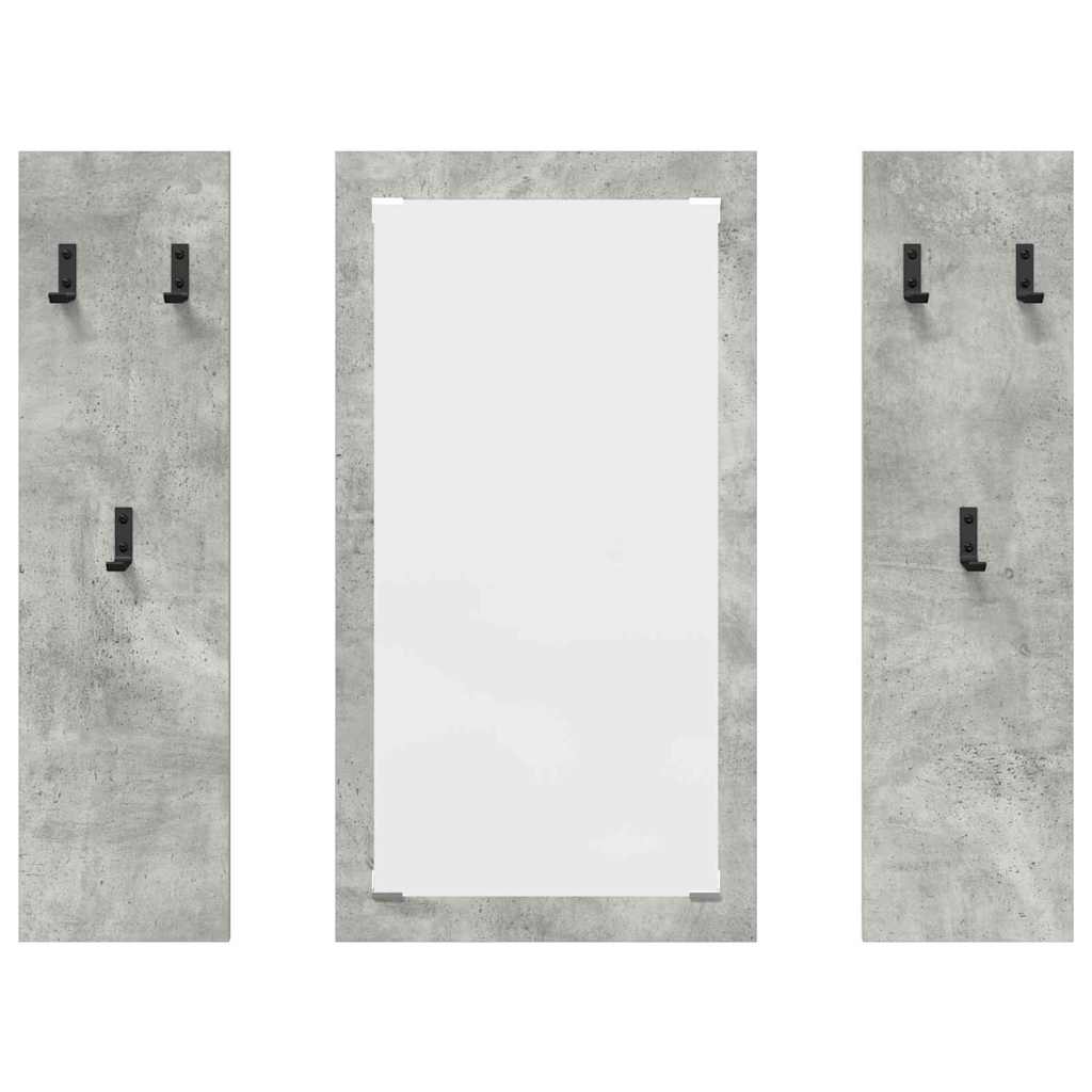 Porte-manteau mural Montage mural Gris béton 96 x 1,5 x 90 cm