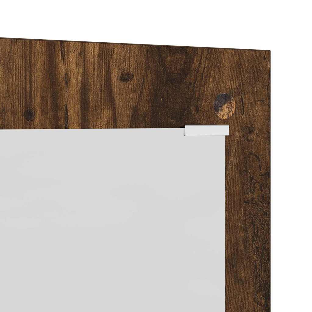 Porte-manteau mural Montage mural Chêne fumé 96 x 1,5 x 90 cm