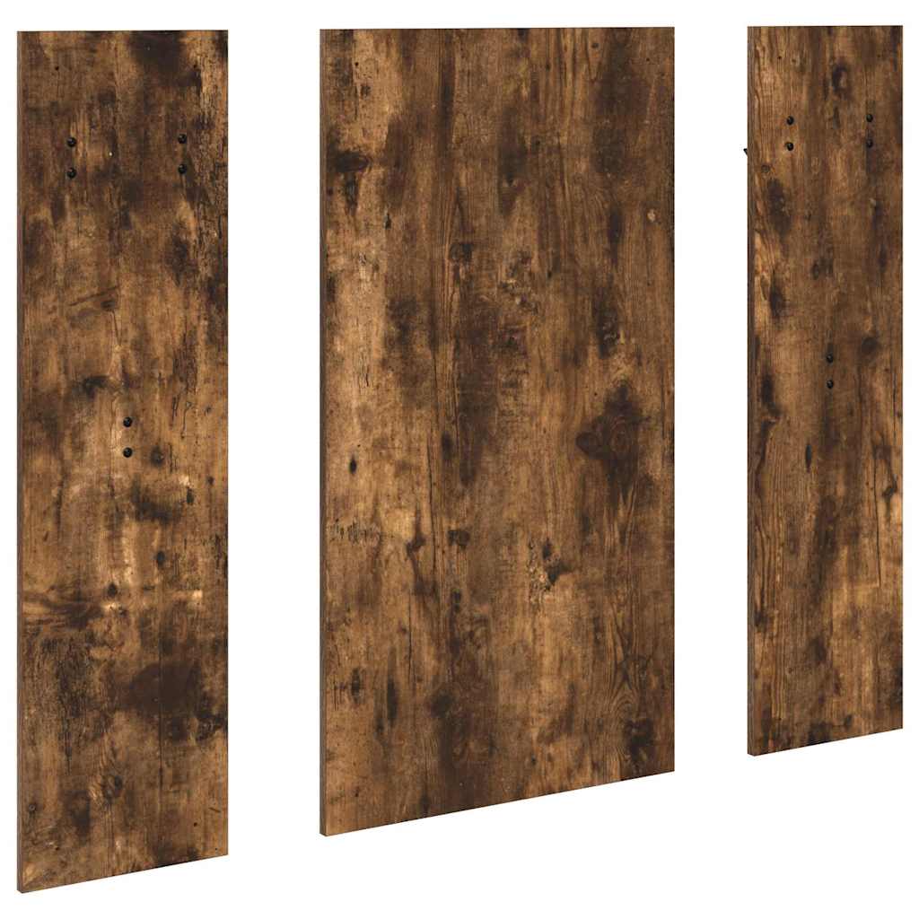 Porte-manteau mural Montage mural Chêne fumé 96 x 1,5 x 90 cm