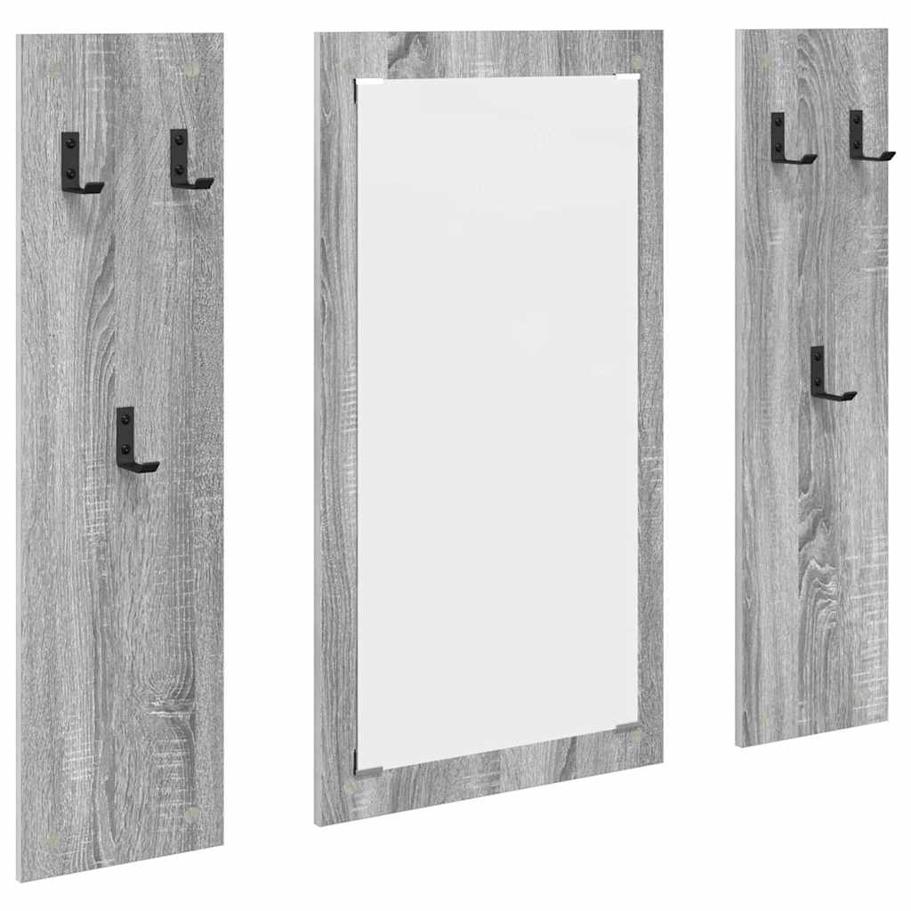 Porte-manteau mural Montage mural Sonoma gris 96 x 1,5 x 90 cm