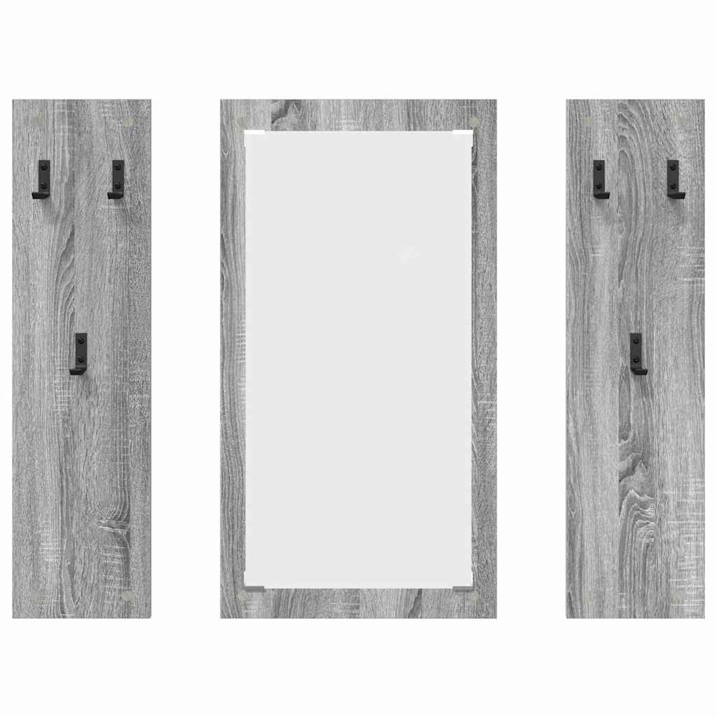 Porte-manteau mural Montage mural Sonoma gris 96 x 1,5 x 90 cm