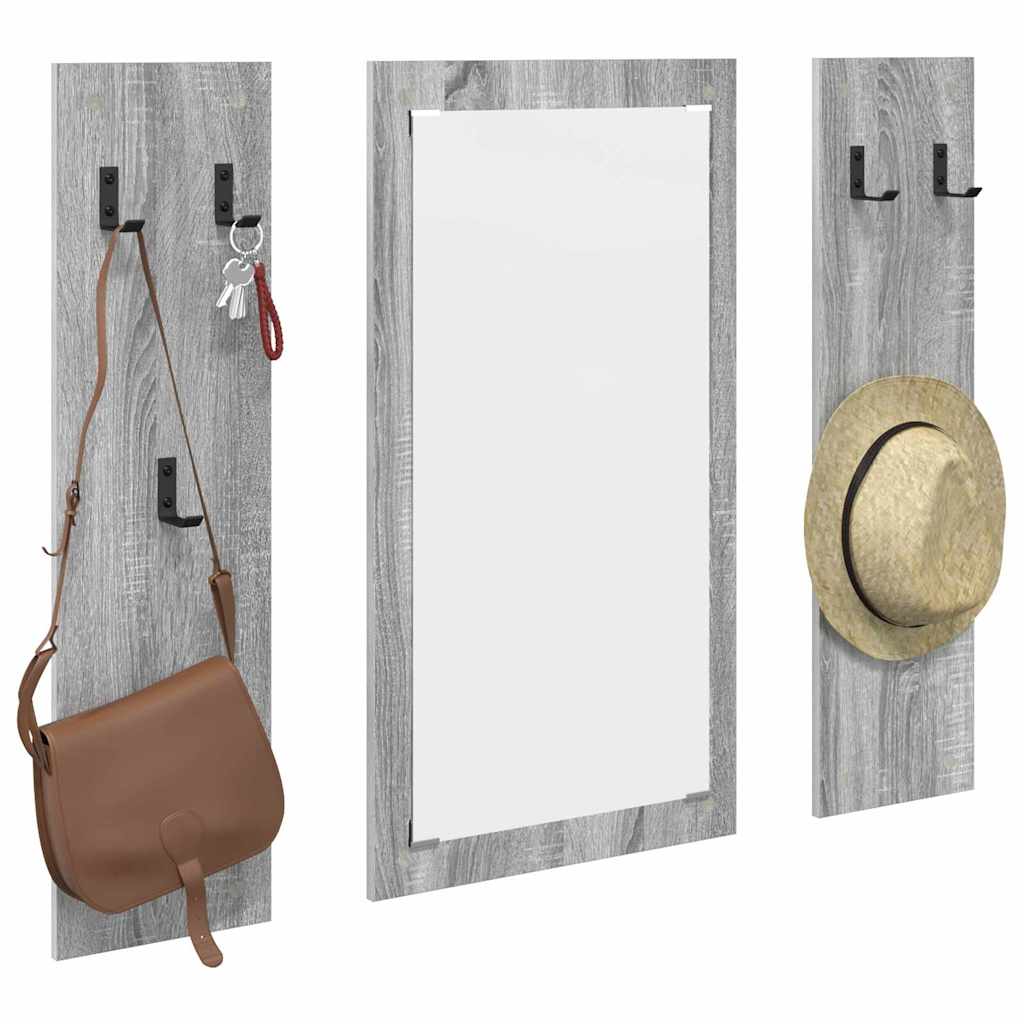 Porte-manteau mural Montage mural Sonoma gris 96 x 1,5 x 90 cm