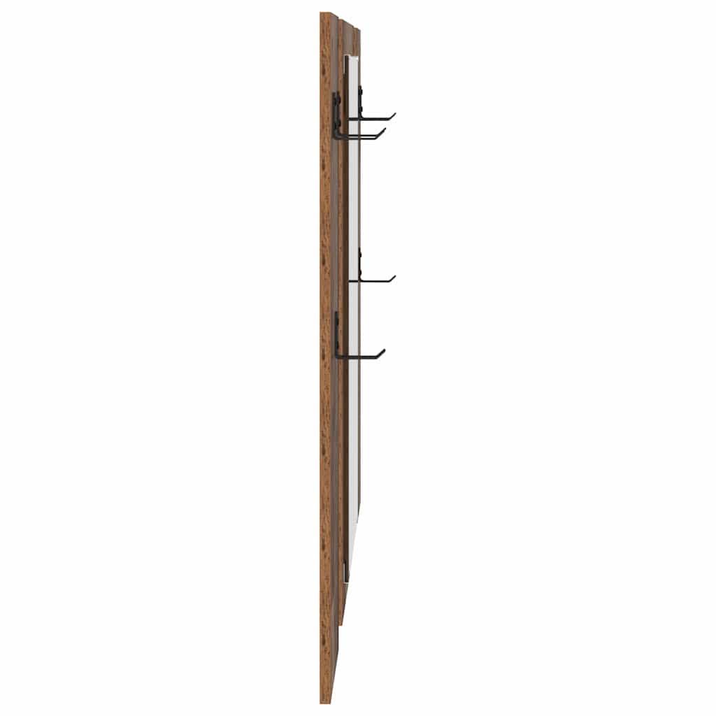 Porte-manteau mural Montage mural Bois ancien 96 x 1,5 x 90 cm