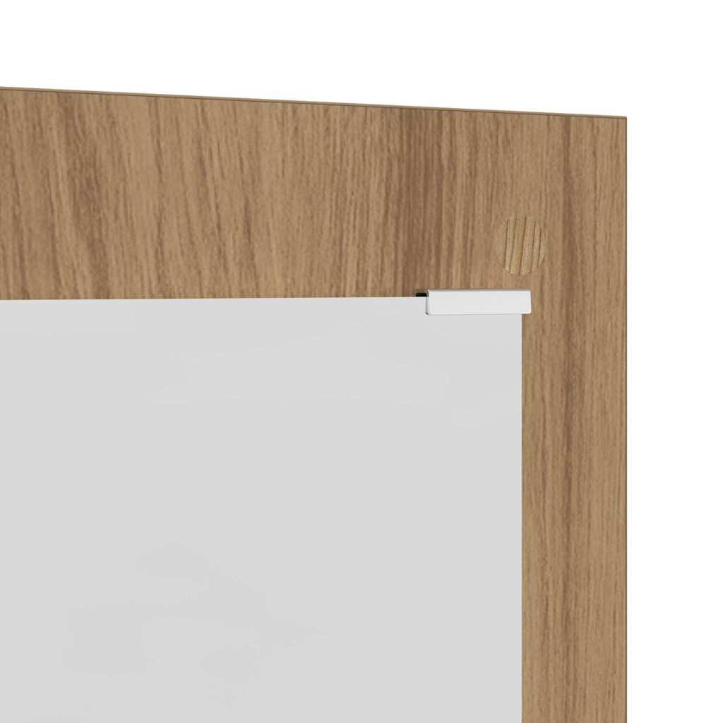 Porte-manteau mural chêne artisanal 96 x 1,5 x 90 cm