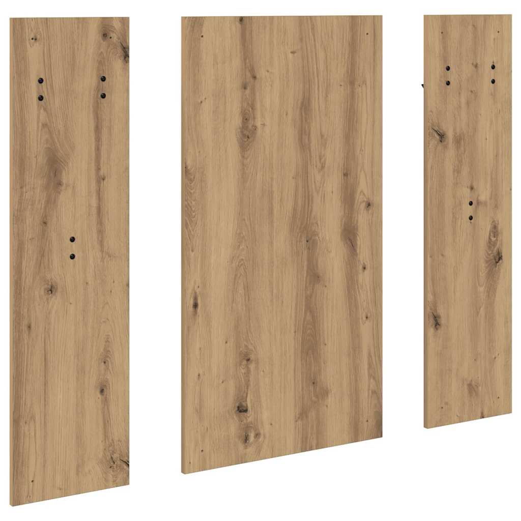 Porte-manteau mural chêne artisanal 96 x 1,5 x 90 cm