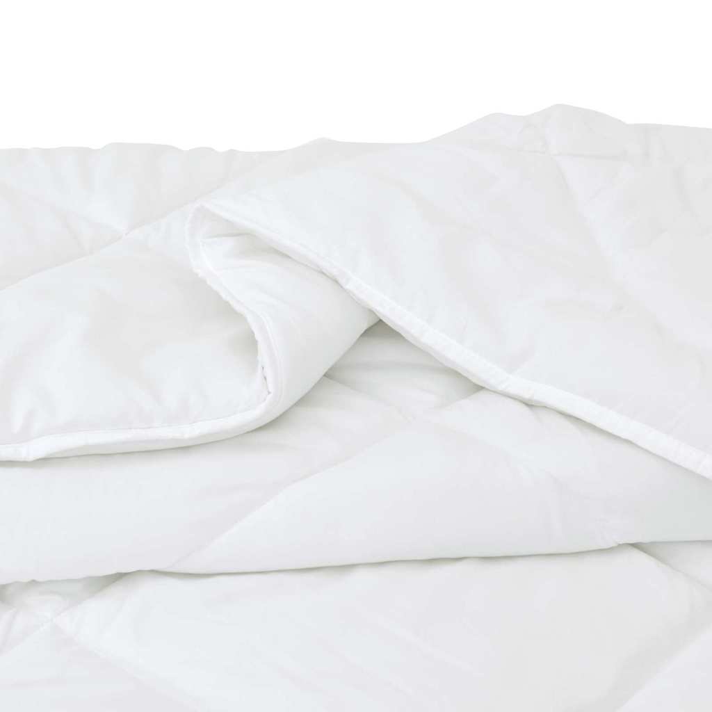 Couette avec oreiller 3 pcs Blanc 200 x 200 cm Microfibre