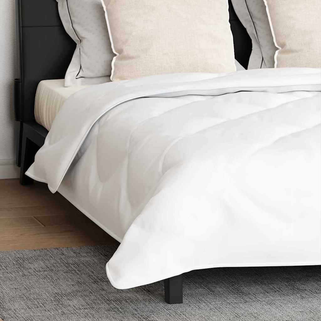 Couette avec oreiller 3 pcs Blanc 200 x 200 cm Microfibre