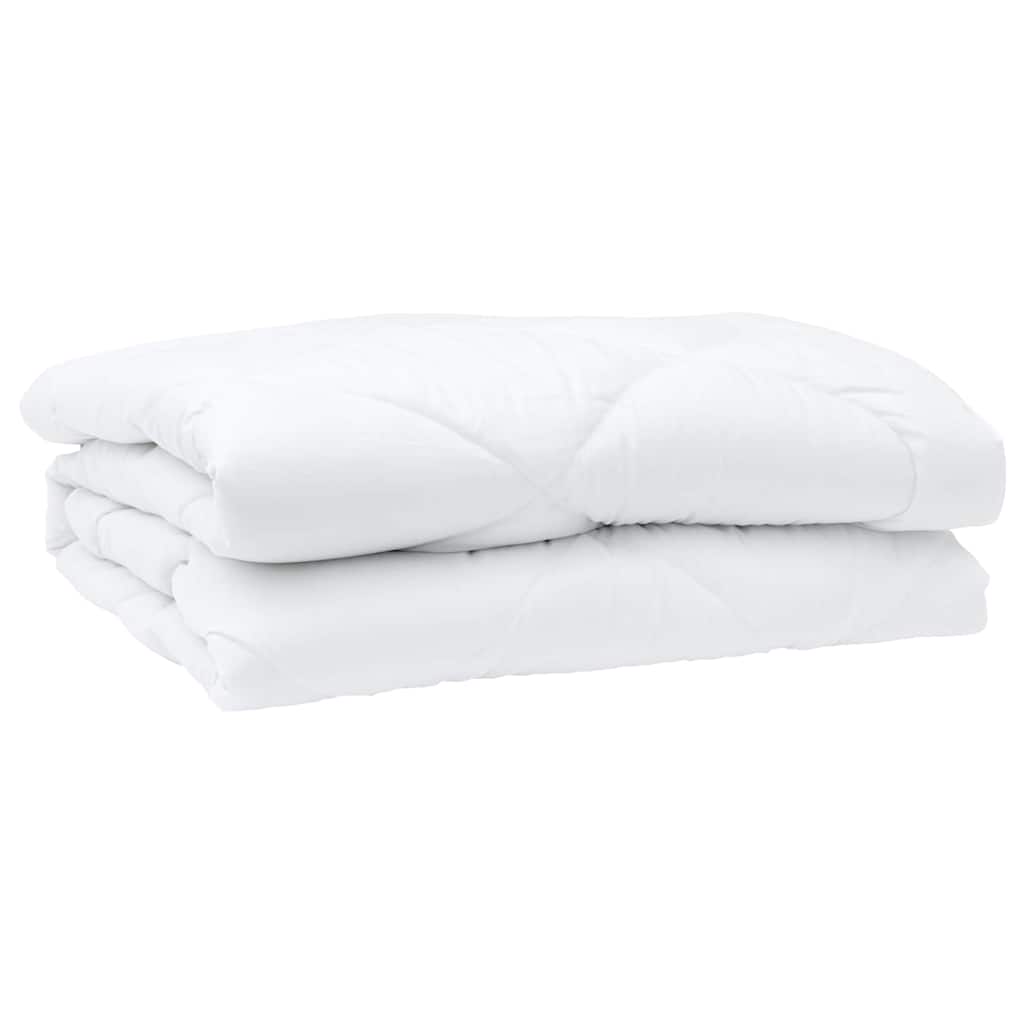Couette avec oreiller 3 pcs Blanc 200 x 200 cm Microfibre