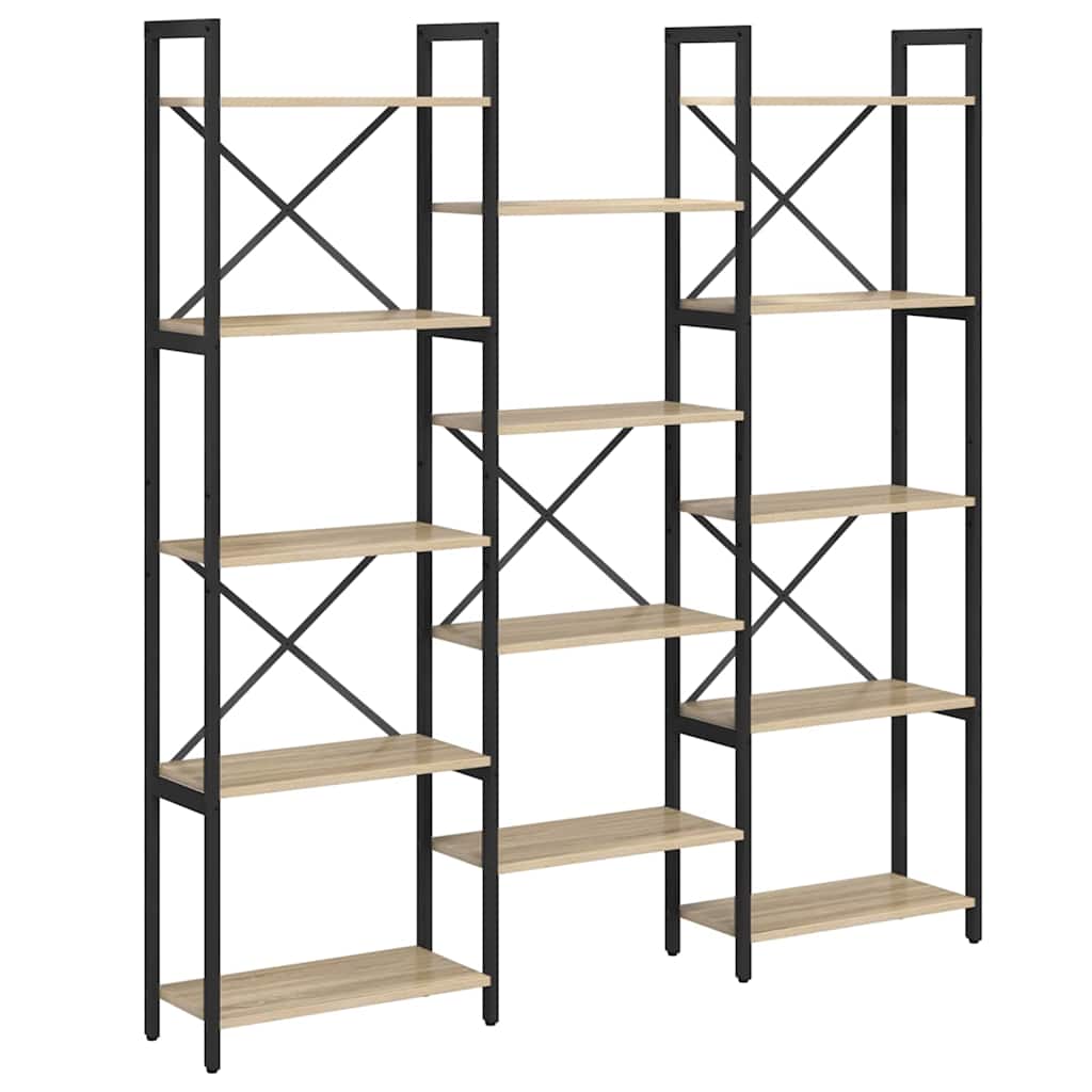Étagère Chêne sonoma 156 x 25 x 167.5 cm Bois d'ingénierie
