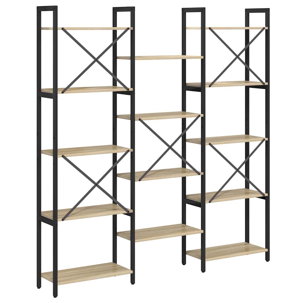 Étagère Chêne sonoma 156 x 25 x 167.5 cm Bois d'ingénierie