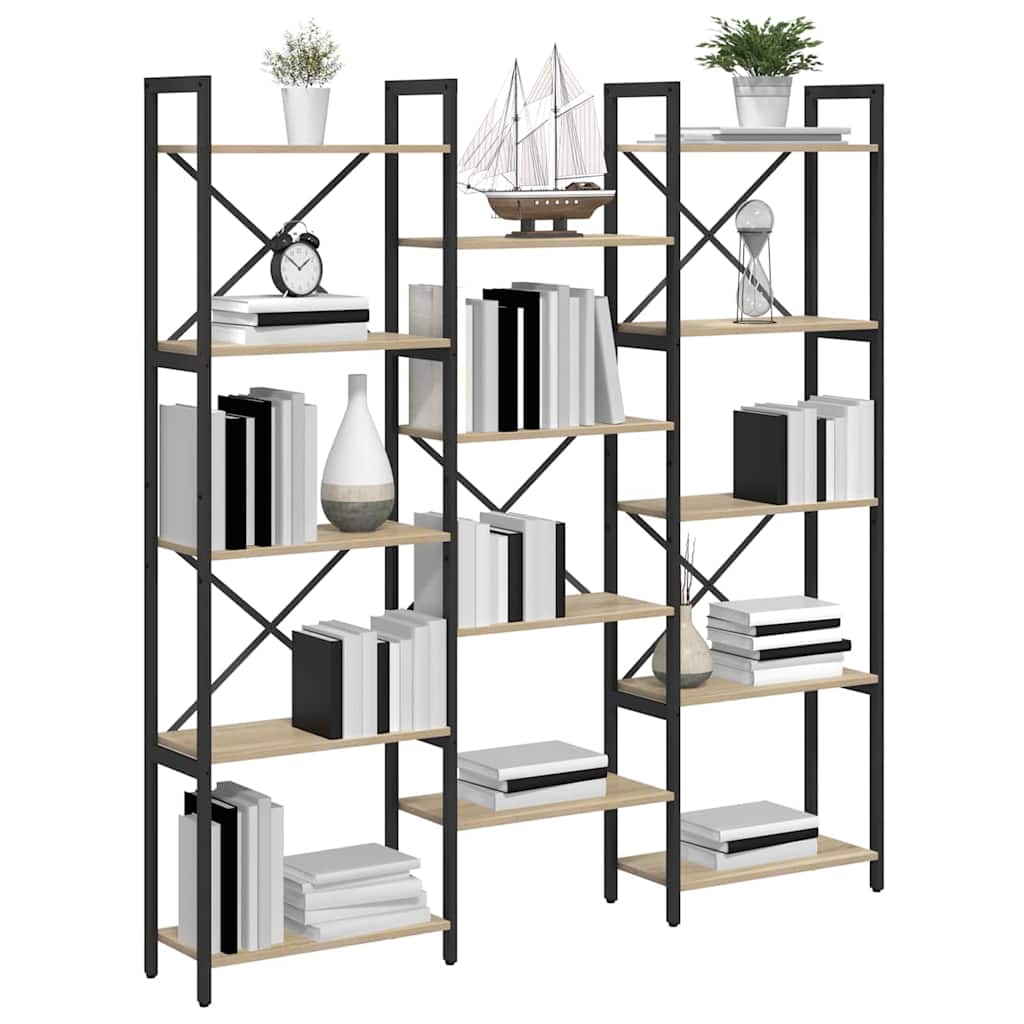 Étagère Chêne sonoma 156 x 25 x 167.5 cm Bois d'ingénierie