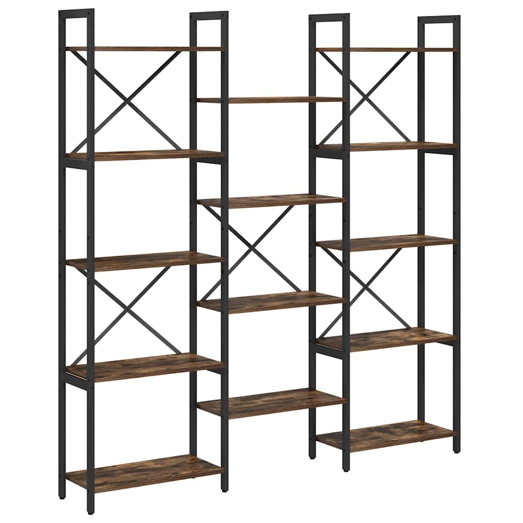 Étagère Chêne fumé 156 x 25 x 167.5 cm Bois d'ingénierie