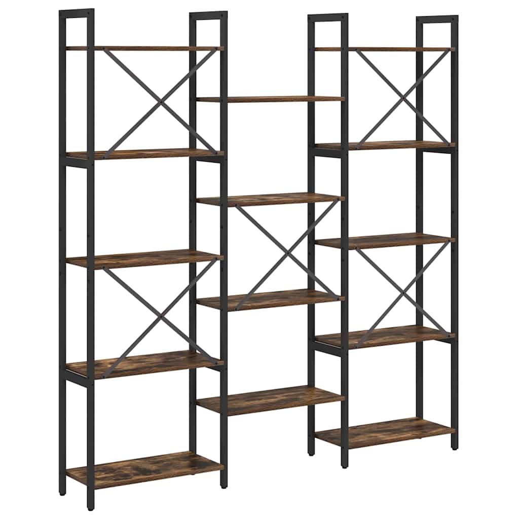 Étagère Chêne fumé 156 x 25 x 167.5 cm Bois d'ingénierie