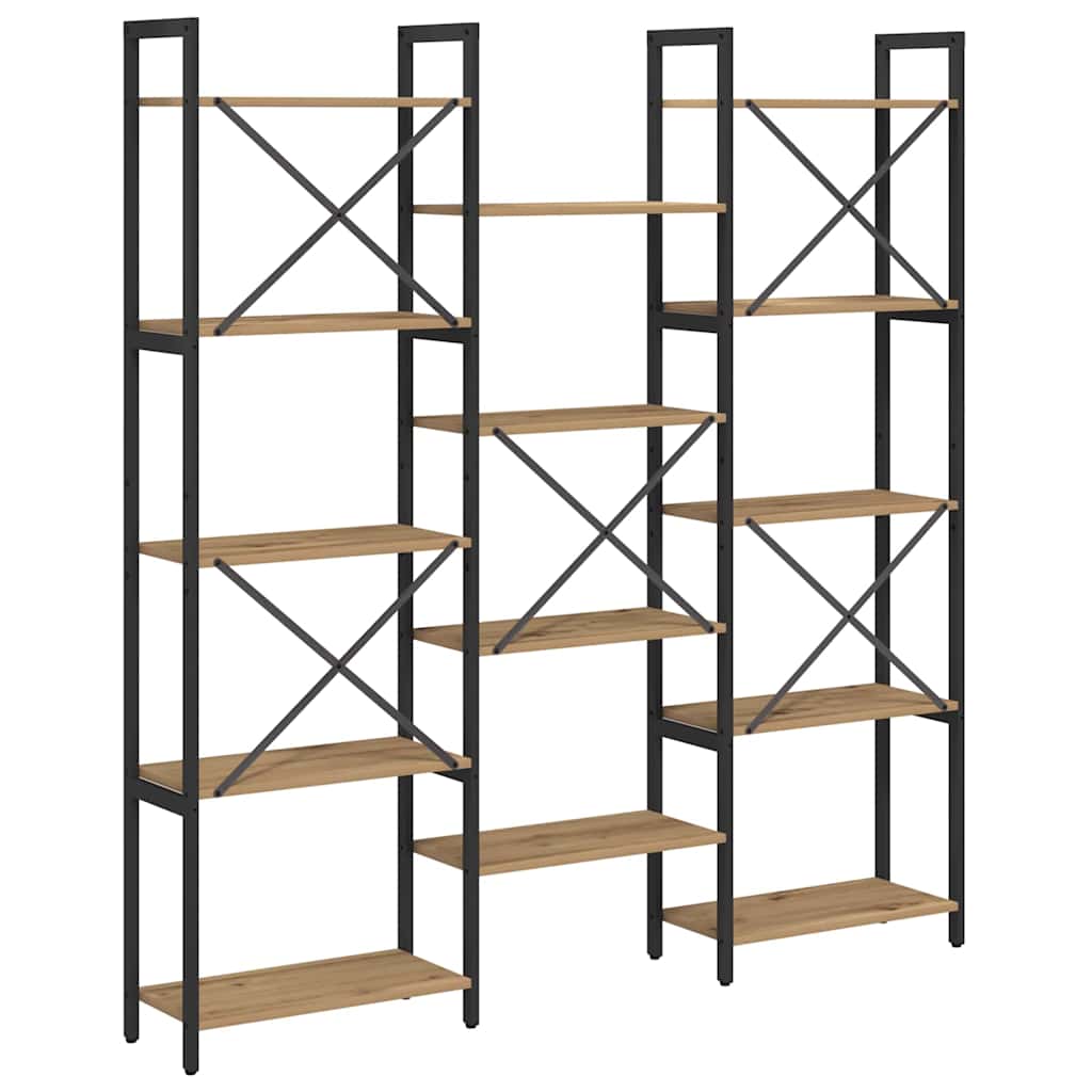 Étagère chêne artisanal 156 x 25 x 167.5 cm Bois d'ingénierie