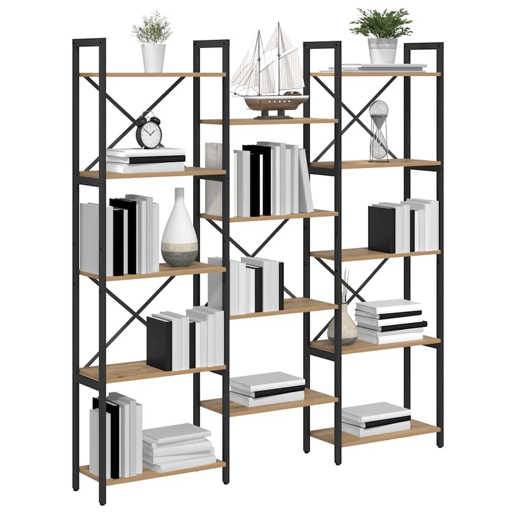 Étagère chêne artisanal 156 x 25 x 167.5 cm Bois d'ingénierie