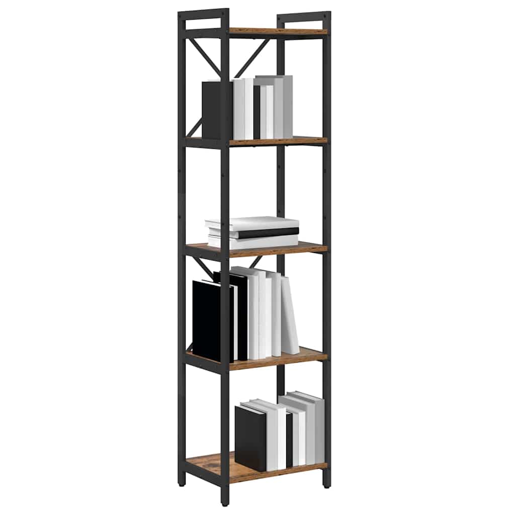 Bibliothèque Bois ancien 40 x 30 x 153 cm Bois d'ingénierie