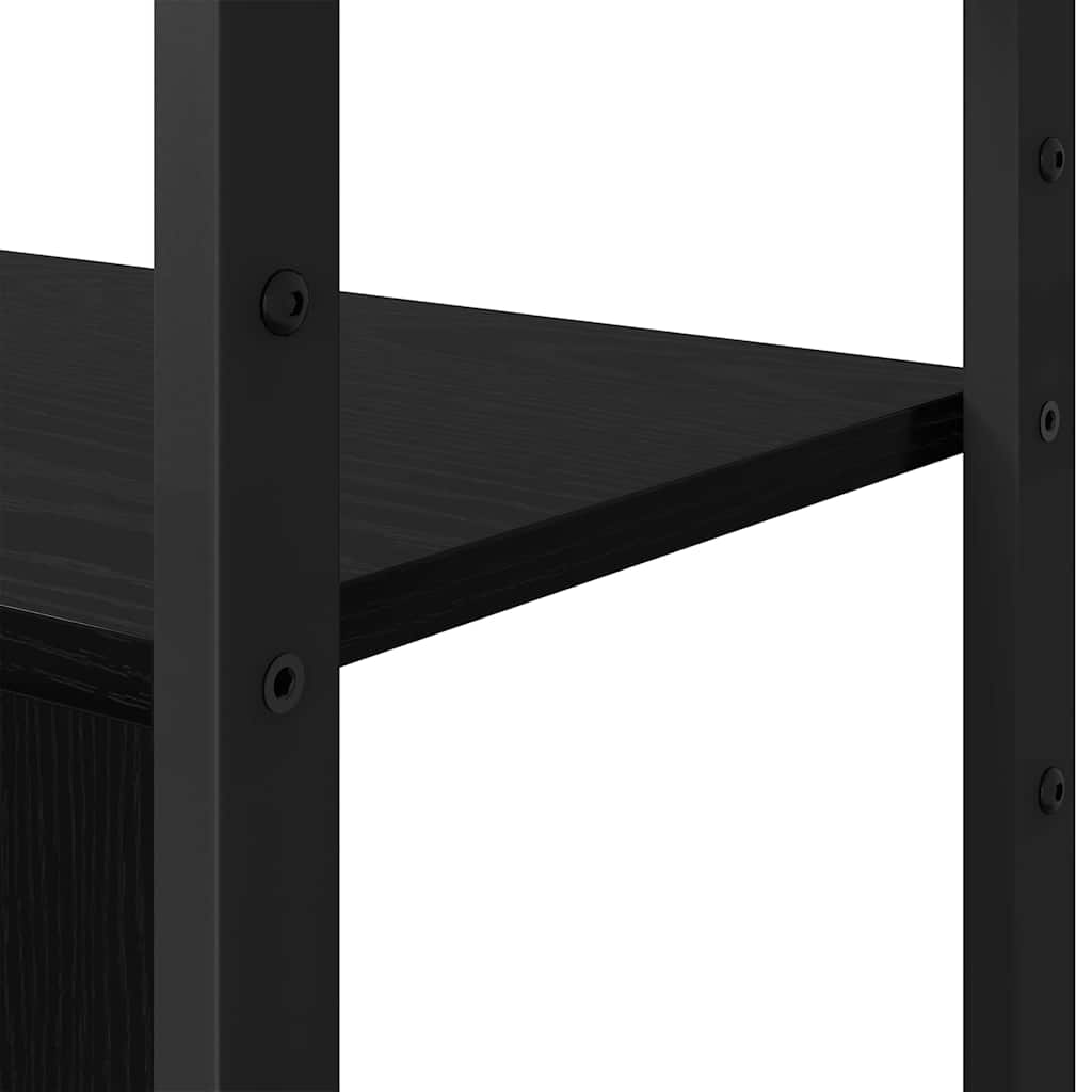 Étagère Chêne noir 80 x 30 x 155.5 cm Bois d'ingénierie