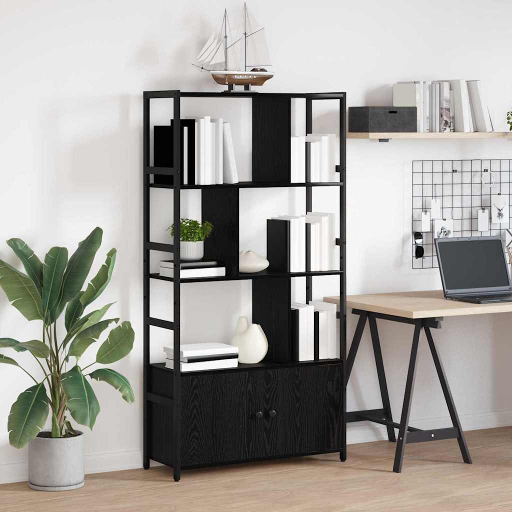 Étagère Chêne noir 80 x 30 x 155.5 cm Bois d'ingénierie