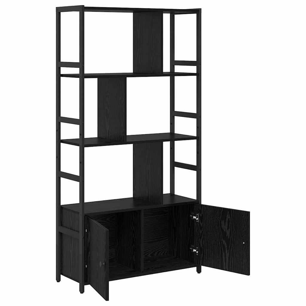 Étagère Chêne noir 80 x 30 x 155.5 cm Bois d'ingénierie