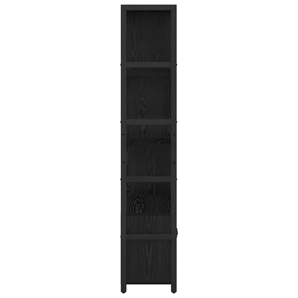 Étagère Chêne noir 80 x 30 x 155.5 cm Bois d'ingénierie