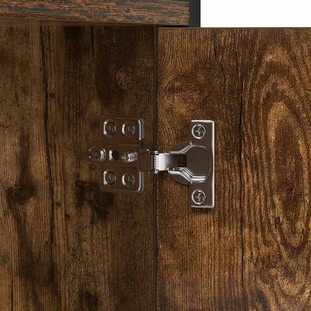 Étagère Chêne fumé 80 x 30 x 155.5 cm Bois d'ingénierie
