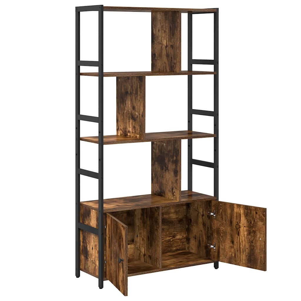 Étagère Chêne fumé 80 x 30 x 155.5 cm Bois d'ingénierie