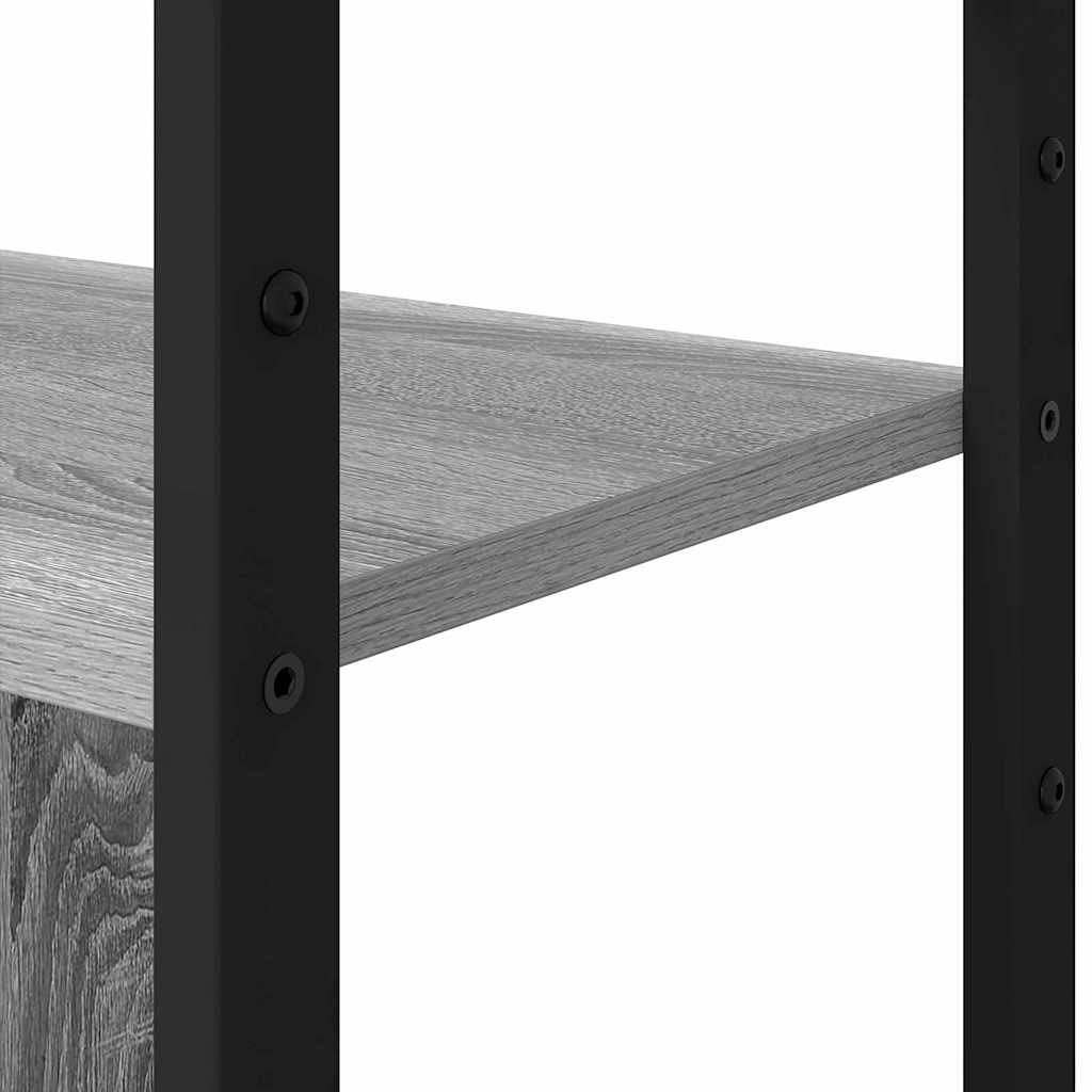 Étagère Sonoma gris 80 x 30 x 155.5 cm Bois d'ingénierie