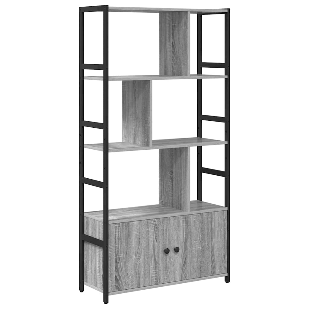 Étagère Sonoma gris 80 x 30 x 155.5 cm Bois d'ingénierie