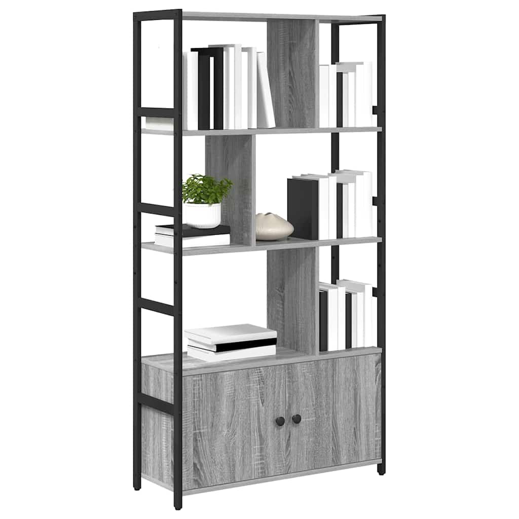 Étagère Sonoma gris 80 x 30 x 155.5 cm Bois d'ingénierie