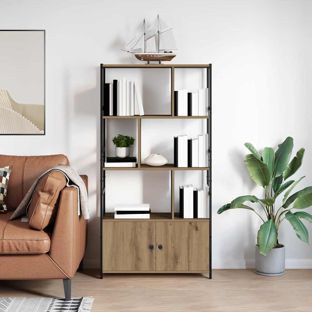 Étagère chêne artisanal 80 x 30 x 155.5 cm Bois d'ingénierie