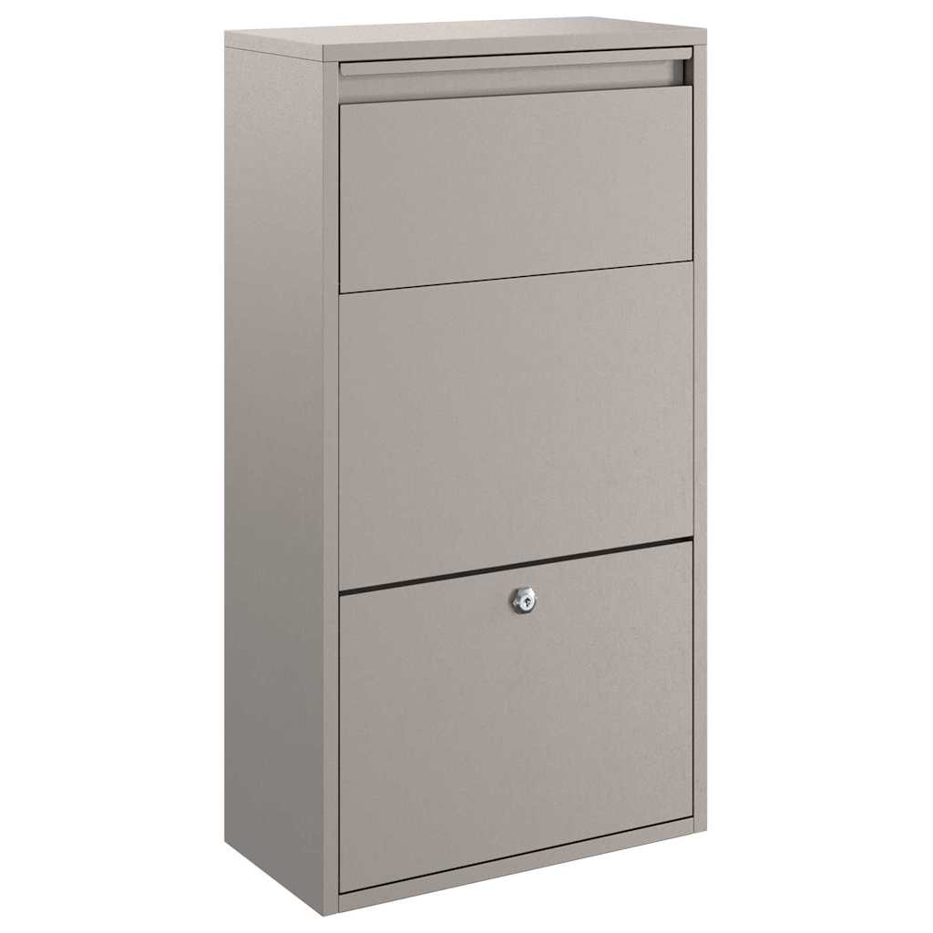 Boîte de dépôt de colis avec porte Marron 44 x 22 x 82 cm Acier