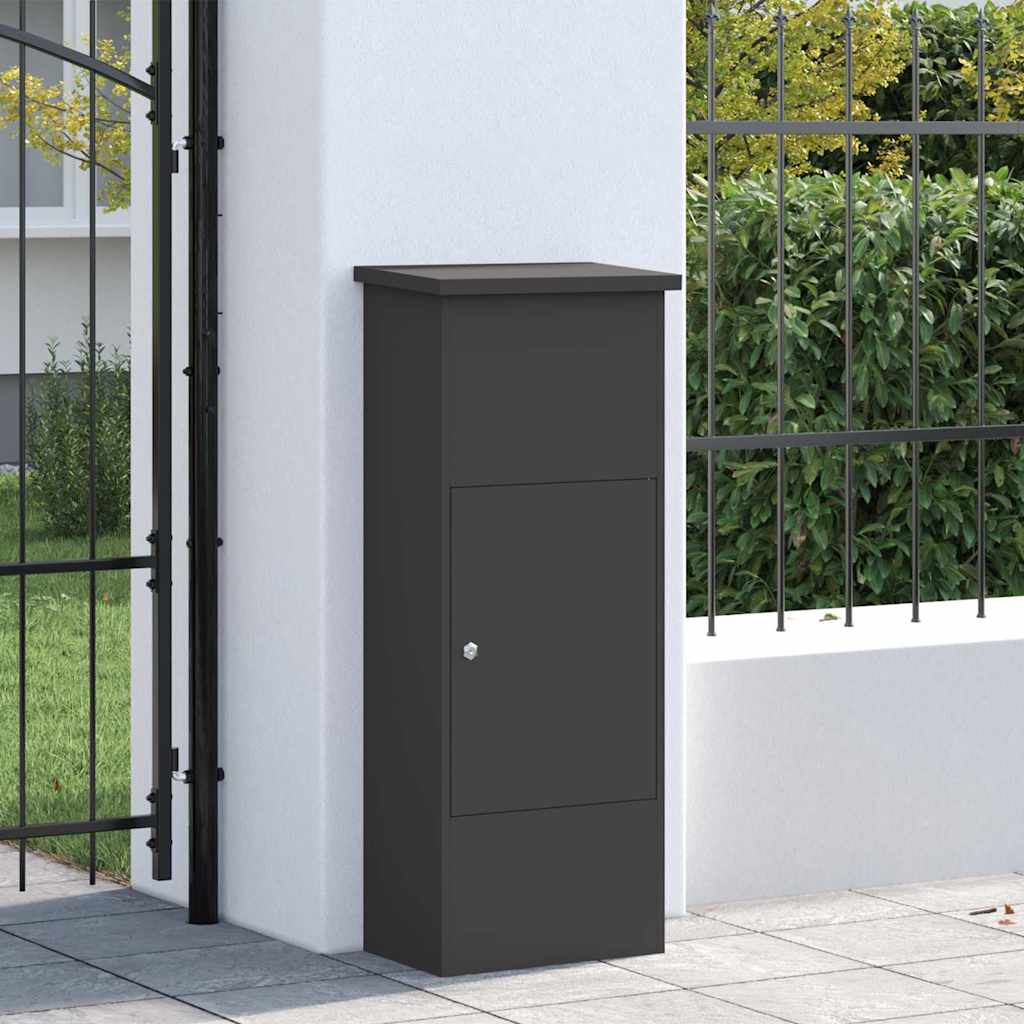 Boîte de dépôt de colis Noir 44.5 x 29 x 110.5 cm Acier