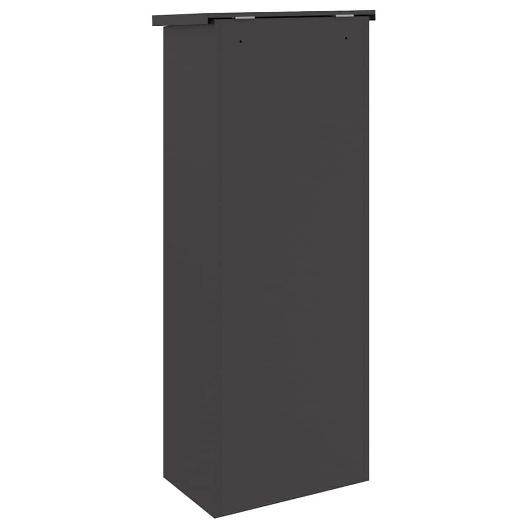 Boîte de dépôt de colis Noir 44.5 x 29 x 110.5 cm Acier