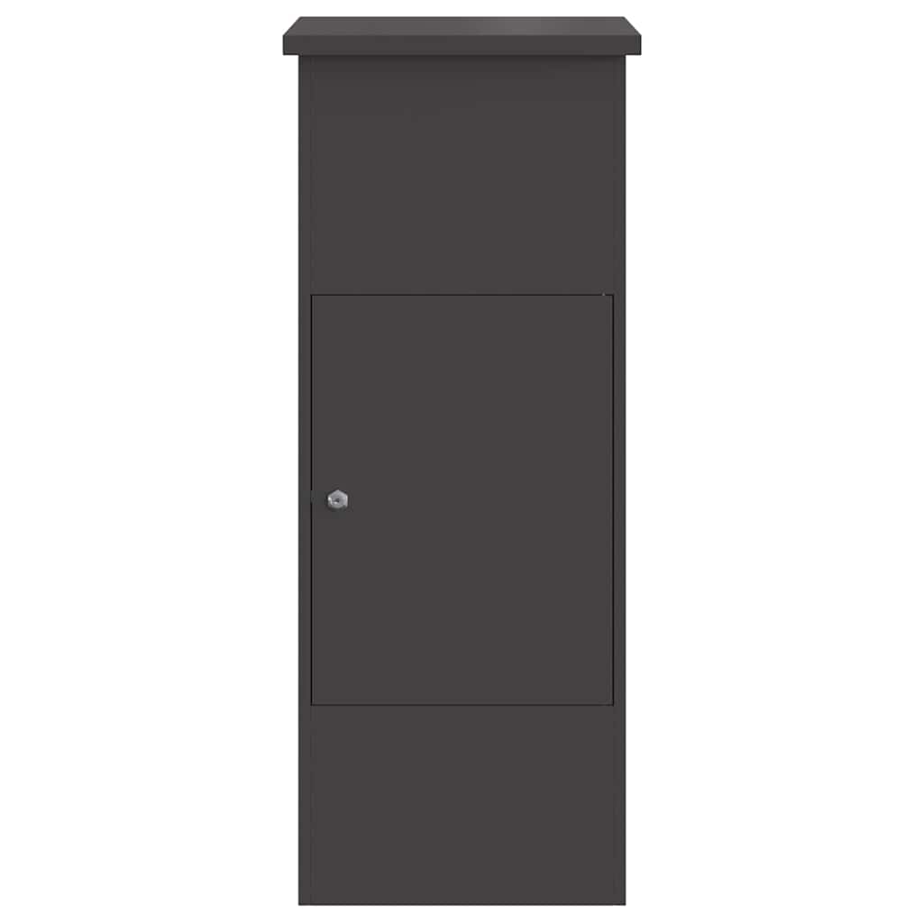 Boîte de dépôt de colis Noir 44.5 x 29 x 110.5 cm Acier