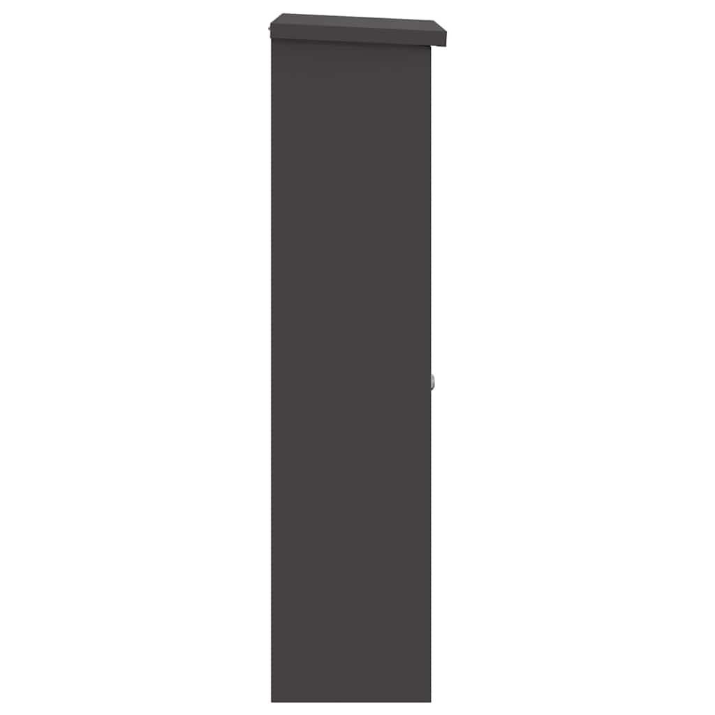 Boîte de dépôt de colis Noir 44.5 x 29 x 110.5 cm Acier