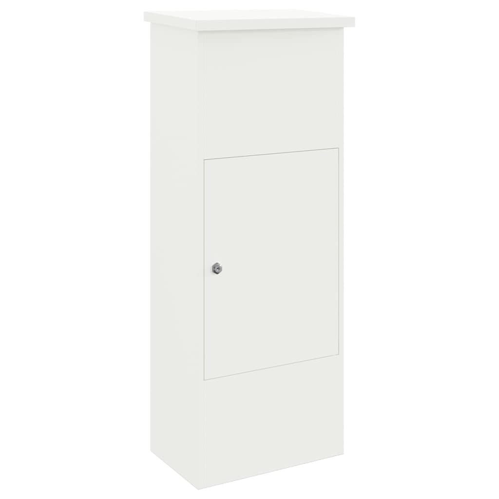 Boîte de dépôt de colis Blanc 44.5 x 29 x 110.5 cm Acier