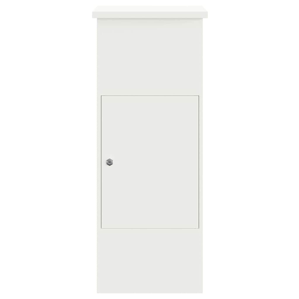 Boîte de dépôt de colis Blanc 44.5 x 29 x 110.5 cm Acier
