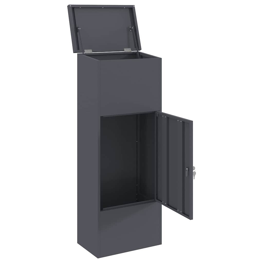 Boîte de dépôt de colis Anthracite 44.5 x 29 x 110.5 cm Acier
