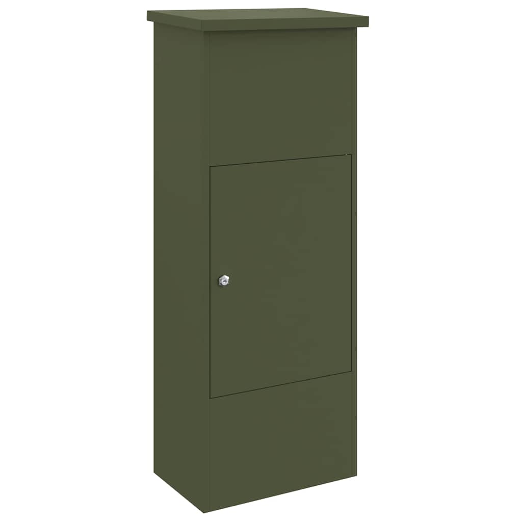 Boîte de dépôt de colis Vert olive 44.5 x 29 x 110.5 cm Acier