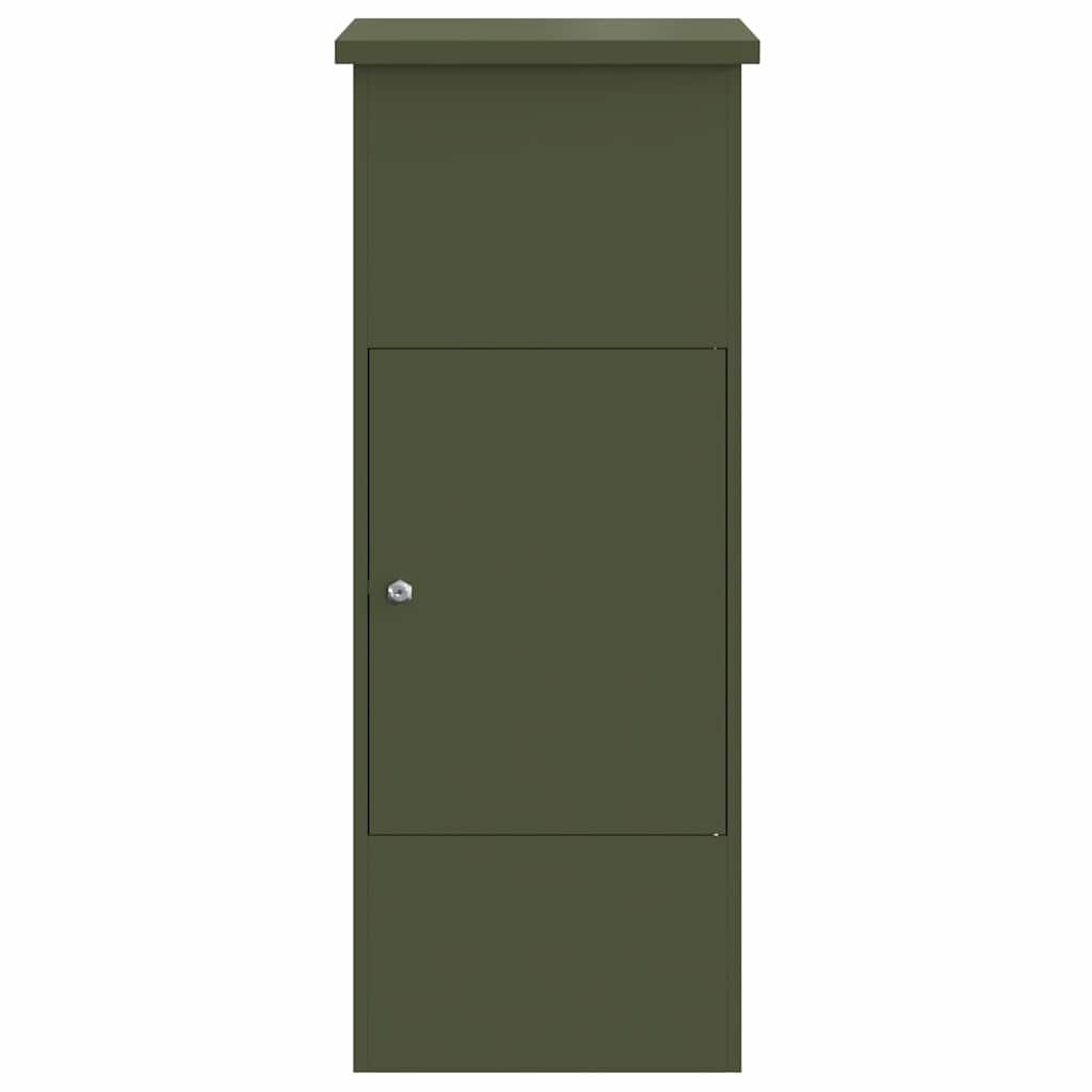Boîte de dépôt de colis Vert olive 44.5 x 29 x 110.5 cm Acier