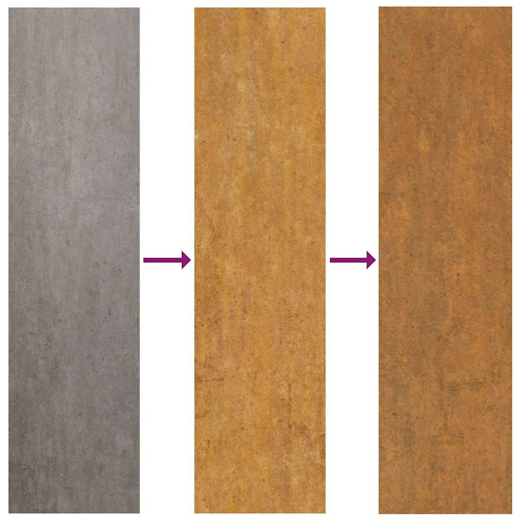 Boîte de dépôt de colis Rouillé 44.5 x 29 x 110.5 cm