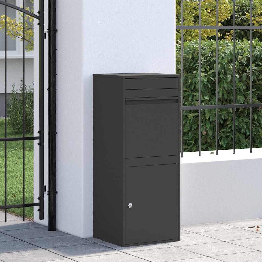 Boîte de dépôt de colis Noir 41 x 38 x 103 cm Acier
