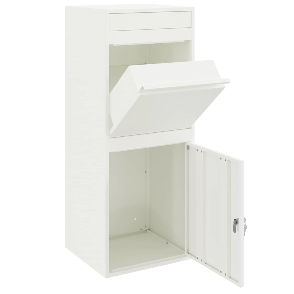 Boîte de dépôt de colis Blanc 41 x 38 x 103 cm Acier