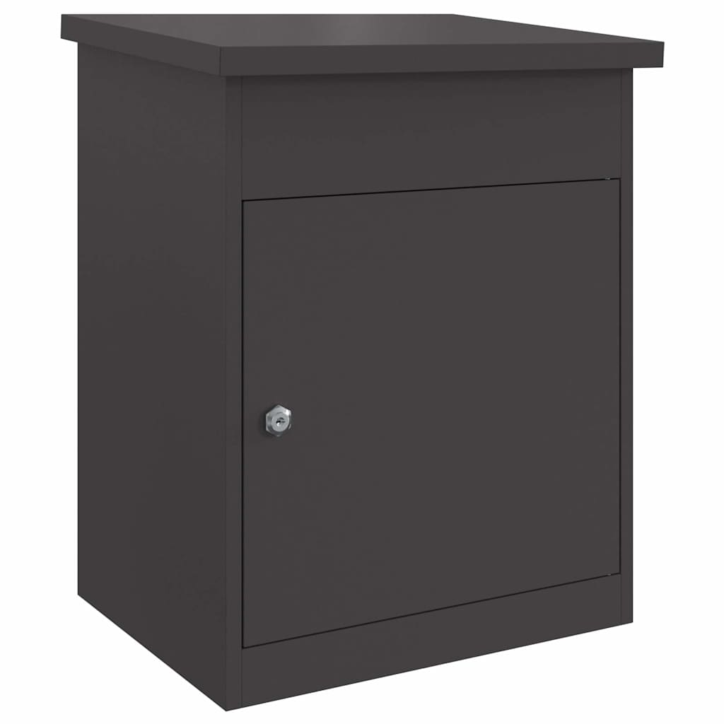Boîte de dépôt de colis Noir 44 x 35 x 59 cm Acier